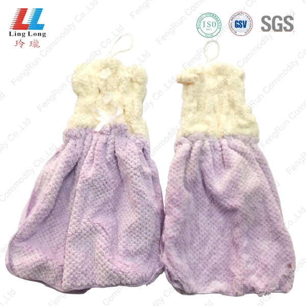 桂林紫色裙子干手巾