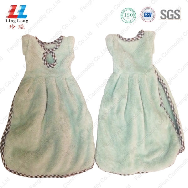 桂林绿色裙子干手巾