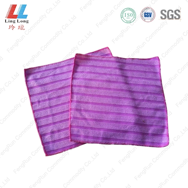 丹东紫色条纹清洁布